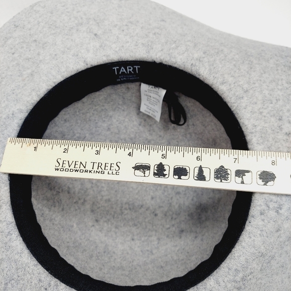 Tart 100% Wool Hat Gray Spickled Floppytable EUC - Picture 11 of 14